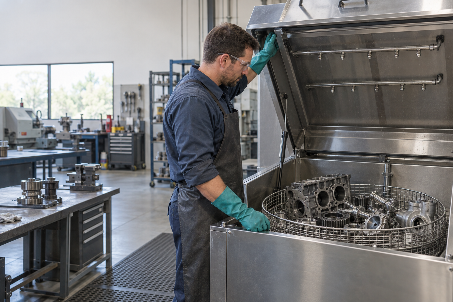 Low-Foam Detergent for Spray Cabinet Parts Washers
